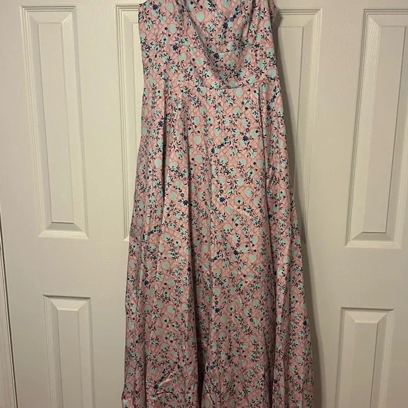 Hill House Margot Dress Pink Basketweave Large - Picture 8 of 11